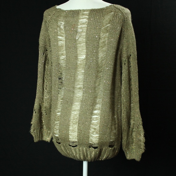 NWT | Chaudry KC | Gold Sequin Sweater | Sz S - Picture 10 of 16